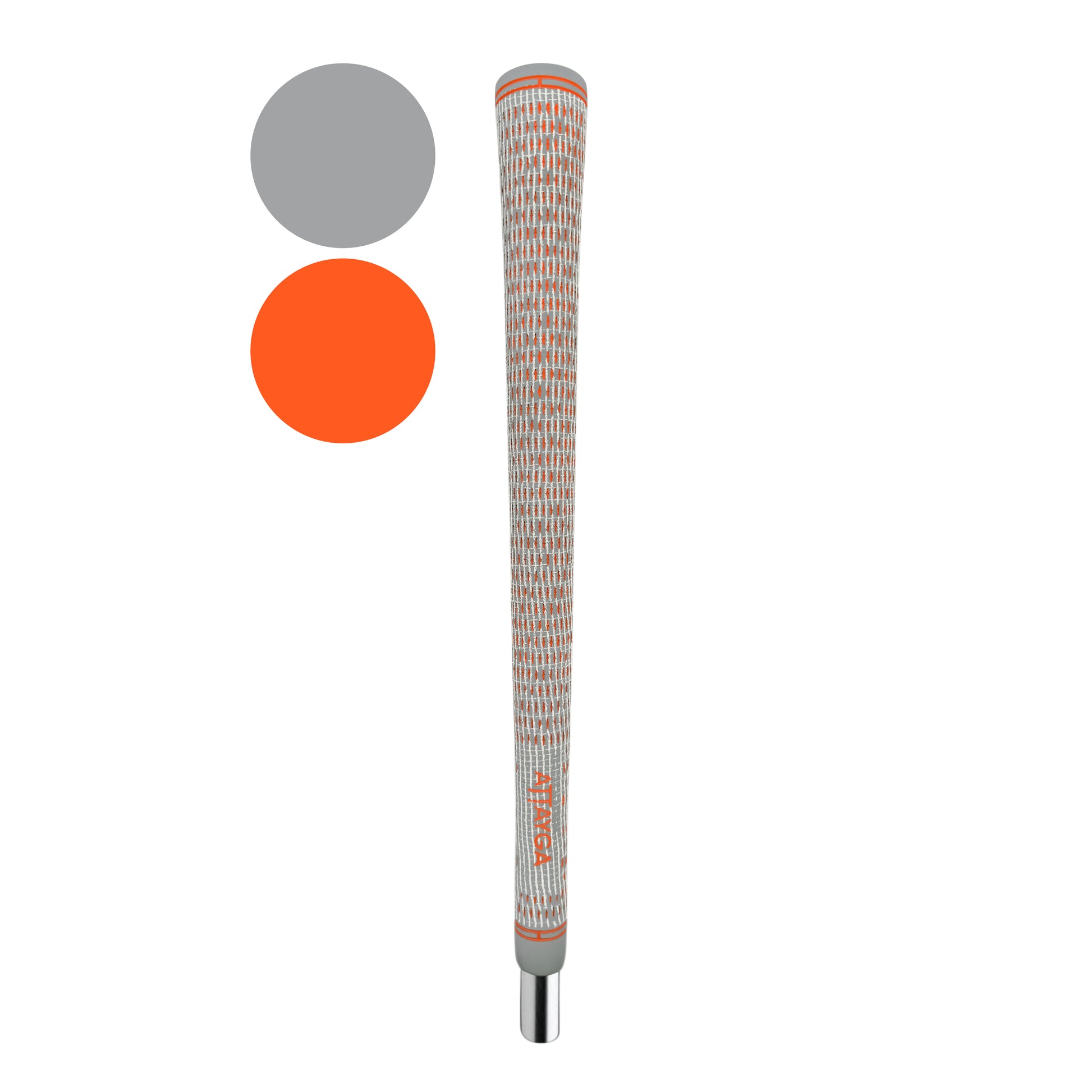 grey and orange pro cord golf grip