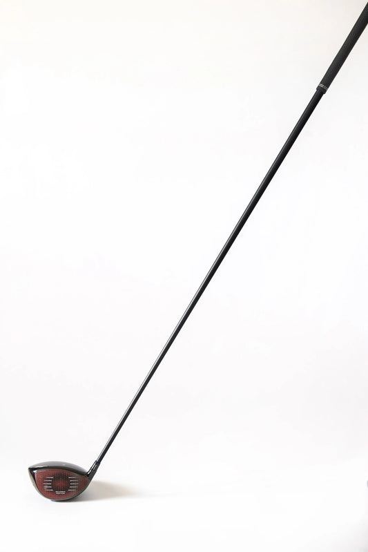 matte black golf shaft wrap, face on, stealth driver