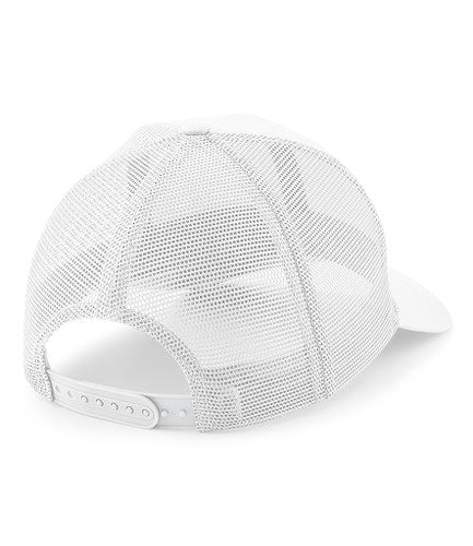 Attayga White Trucker Cap, Back