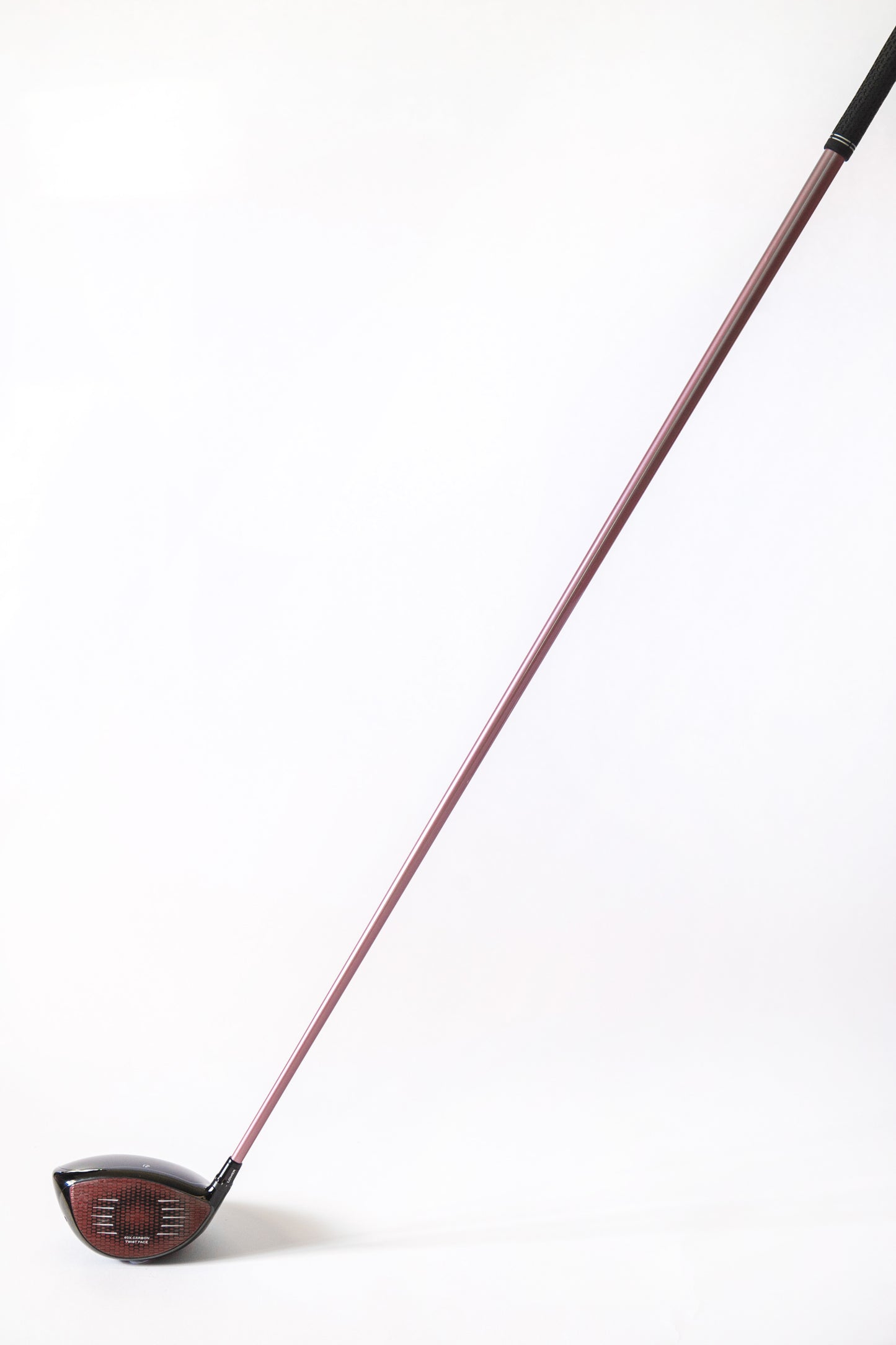 pink golf shaft wrap, face on, stealth driver