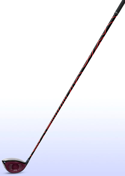 Black & Red Golf Shaft Wrap | Customizable Golf Shaft Wraps | ATTAYGA