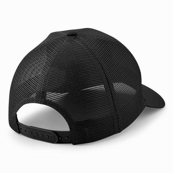 Attayga Black Trucker Cap, Back.