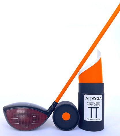 Tango Orange Golf Shaft Wrap | Orange Shaft Wrap | ATTAYGA