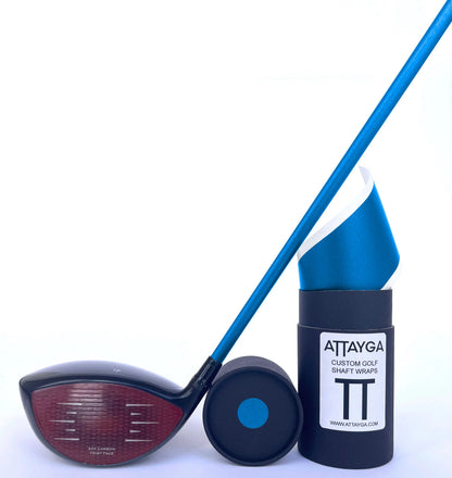 Metallic Blue Golf Shaft Wrap | Blue Shaft Wrap | ATTAYGA
