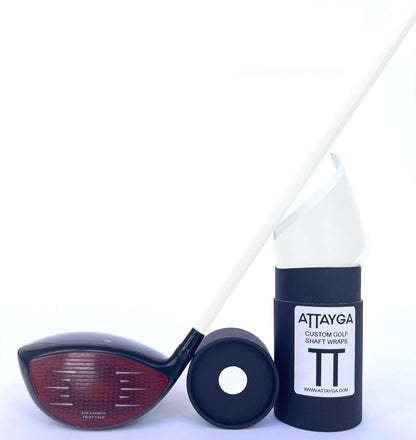 White Golf Shaft Wrap | White Shaft Wrap | ATTAYGA