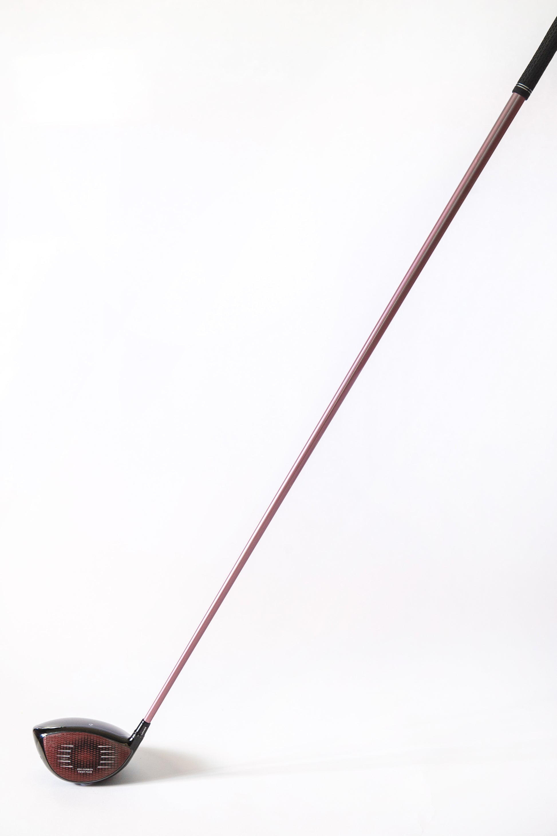 pink golf shaft wrap, face on, stealth driver